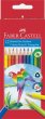 Színes ceruza készlet háromszögletű Faber-Castell Papagáj 12 különböző szín