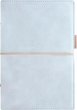 Kalendárium gyűrűs betétlapokkal A5 méret Filofax Domino Soft pasztell kék