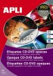 Etikett CD/DVD A4 fed etikett Apli