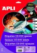 Etikett CD/DVD A4 teljes lefedettségű matt Apli