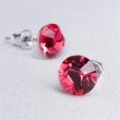 Flbeval Swarovski kristllyal eper szn 8mm Art Crystella