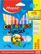 Filctoll készlet 2,8mm kimosható Maped ColorPeps Jungle 12 különböző szín+12 ajándék matrica