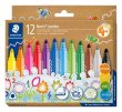 Filctoll kszlet 3mm hromszglet kimoshat Staedtler Noris jumbo 328-B 12 klnbz szn