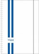 Naptár tervező A5 heti Dayliner InSpiral GT fehér-kék (2024)