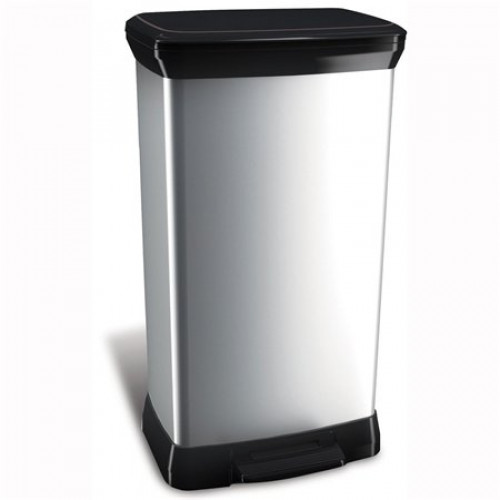 Curver Pedálos szemetes fémhatású 50l 