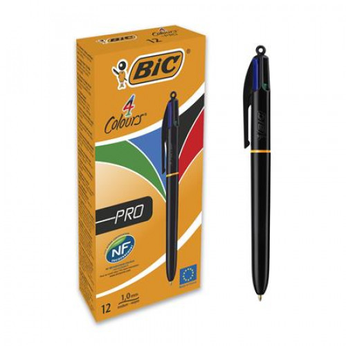 Bic Golyóstoll 0,32mm nyomógombos négyszínű4 Colours Pro