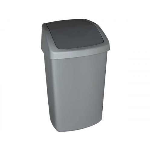 Curver Billenős szemetes 50lSwing top ezüst/grafit