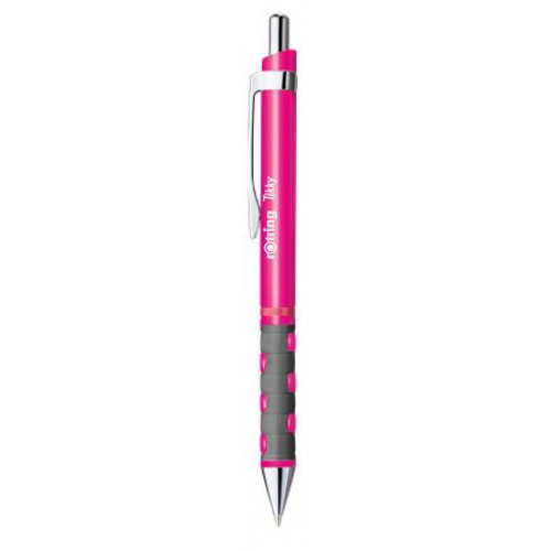 Rotring Golyóstoll 0,8mm nyomógombos neon rózsaszín tolltestTikky kék