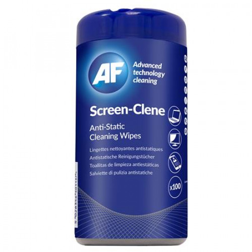 Tisztítókendő képernyőhöz antisztatikus 100db AF Screen-Clene