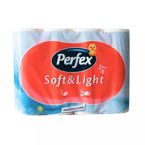 Perfex Toalettpapír 3 rétegű 24 tekercses 