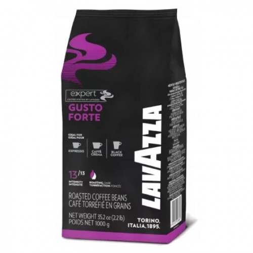 Lavazza Kávé pörkölt szemes 1000gGusto Forte (fekete)