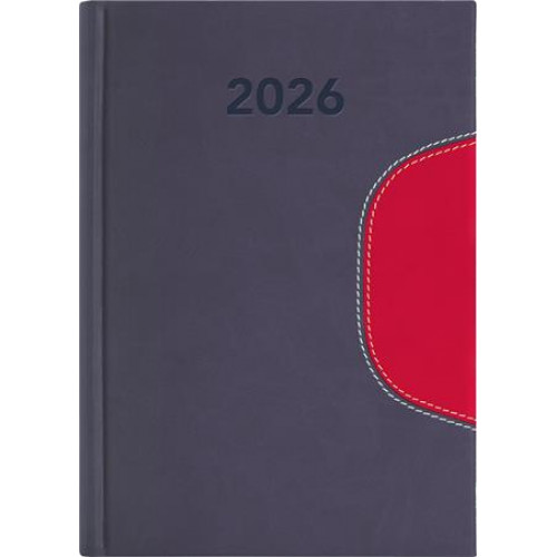 Dayliner Naptár tervező B6 hetiMemphis szürke-piros (2026)