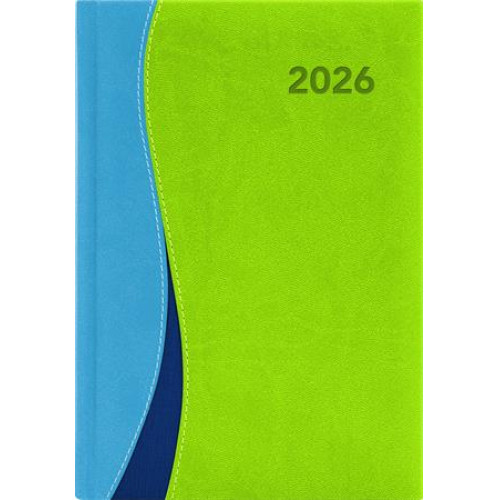 Dayliner Naptár tervező A5 napiDubai kék-zöld (2026)