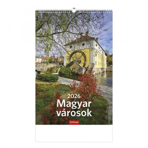 Toptimer Naptár faliMagyar városok (2026)