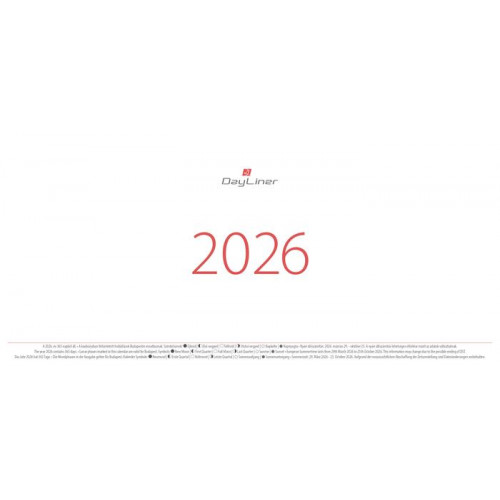 Dayliner Naptár asztali fekvőOktáv (2026)