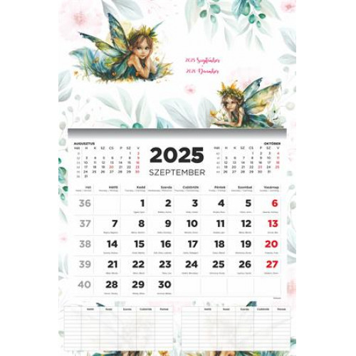 Toptimer Naptár fali diák 2025/2026 tanévTündér