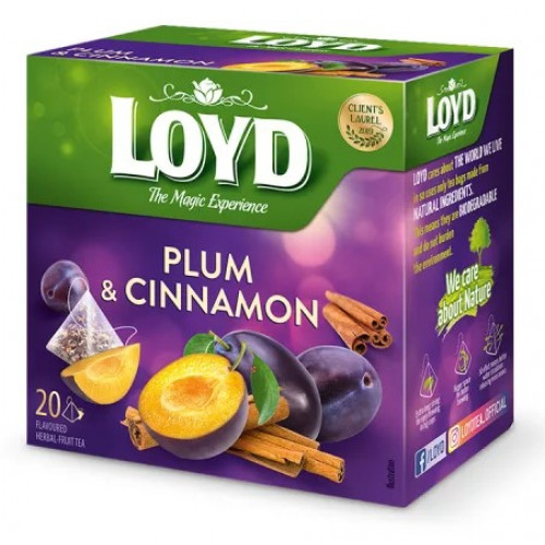 Loyd Gyümölcstea 20x2g Piramis szilva-fahéj