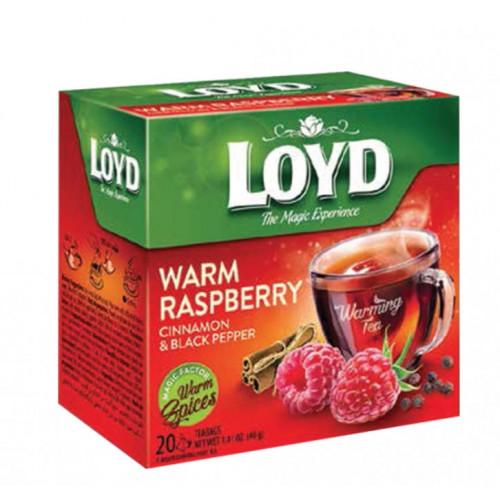 Loyd Gyümölcstea 20x2g Piramis Warming tea mála-fahéj-feketebors