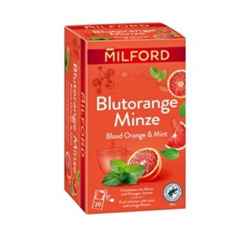 Milford Gyümölcstea 20x2g vérnarancs-borsmenta