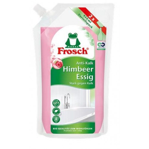 Frosch Vízkőoldó folyadék 950ml málnaecettel UTÁNTÖLTŐ