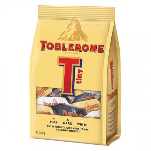Toblerone Desszert 248g svájci MIX (ét, tej, fehér) zacskóban