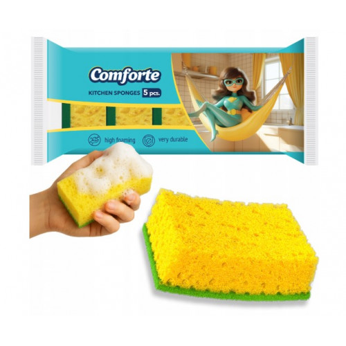 Comforte Mosogatószivacs 5db nagypolusú