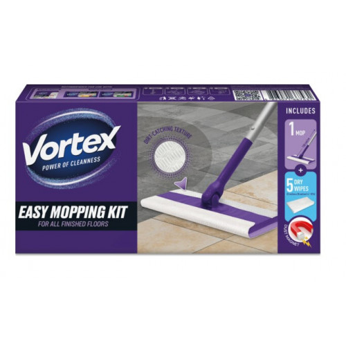 Vortex Felmosókendő SZETT Easy NYÉL + 5 db száraz kendő