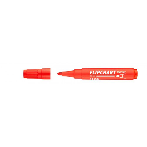 Flipchart marker 1-3mm kúpos Ico Artip 11 XXL piros