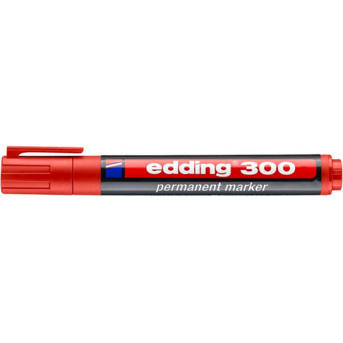 Alkoholos marker 1,5-3mm kúpos Edding 300 piros