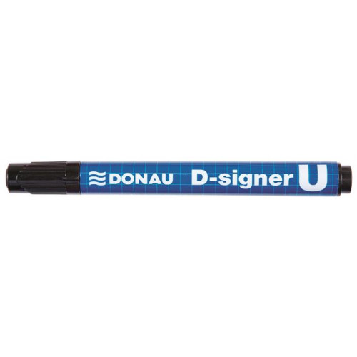 Alkoholos marker 2-4mm kúpos Donau D-signer U fekete
