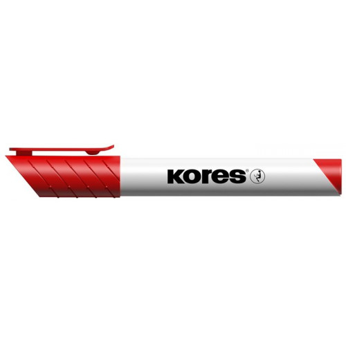 Tábla- és flipchart marker 1-3mm kúpos Kores K-Marker piros