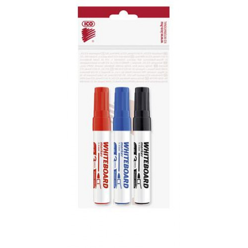 Tábla- és flipchart marker készlet 1-3mm kúpos Ico Plan 3 szín