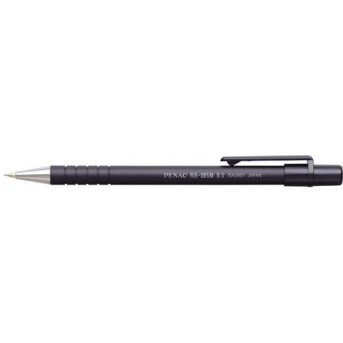 Nyomósirón 0,5mm fekete tolltest Penac RB-85M