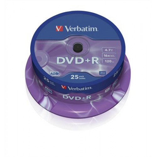 DVD+R lemez AZO 4,7GB 16x hengeren Verbatim
