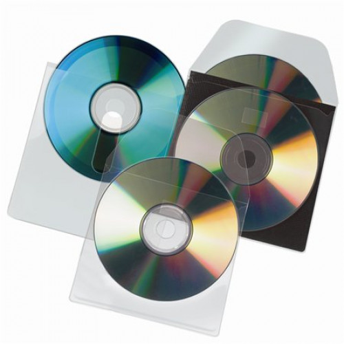CD tartó zseb füllel ellátott öntapadó 127x127mm 3L