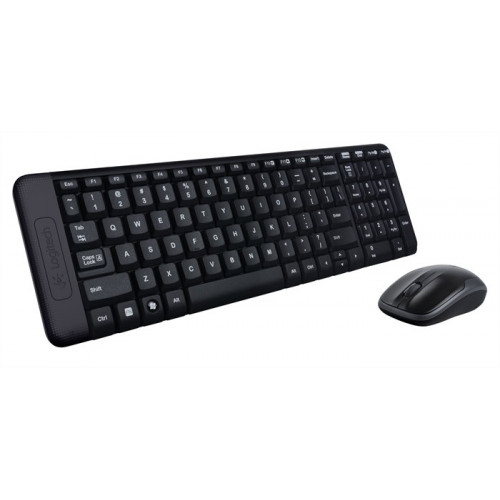 Egér- és billentyűzet készlet vezeték nélküli Logitech MK220 fekete