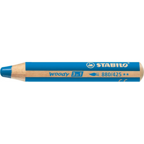 Színes ceruza kerek vastag Stabilo Woody kék