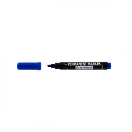 Alkoholos marker vastag tolltest vágott végű kék Centropen 8576