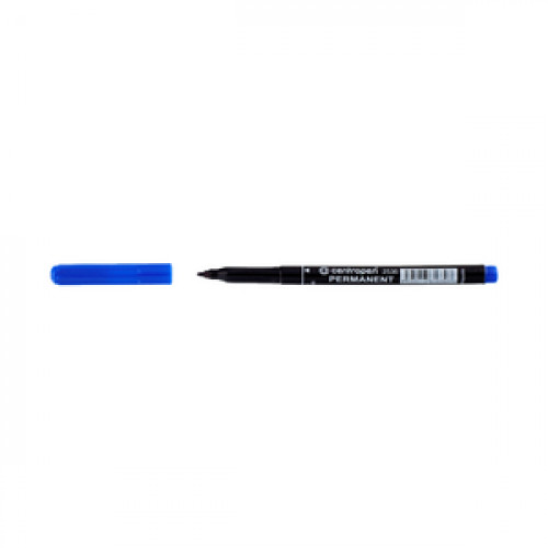 Alkoholos marker vékony tolltest kerek végű 1mm kék Centropen 2536