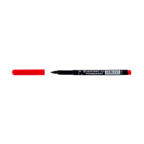 Alkoholos marker vékony tolltest kerek végű 1mm piros Centropen 2536