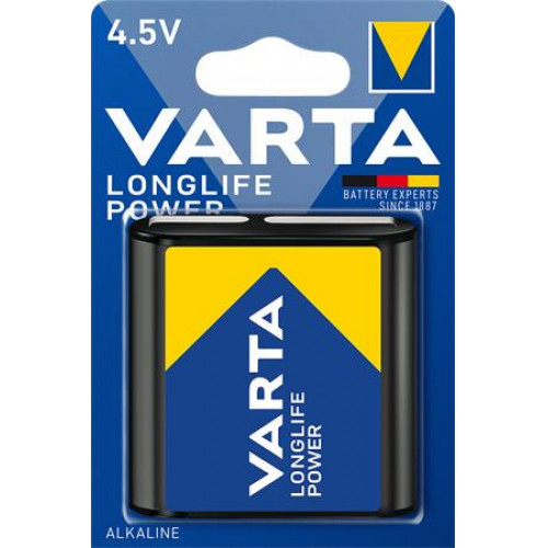 Elem 3LR12 lapos elem 4,5 V 1db Varta Longlife Power