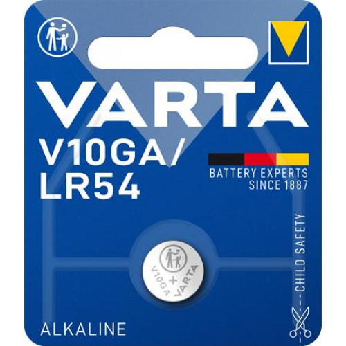 Gombelem V10GA/LR1130/LR54/189 1db Varta