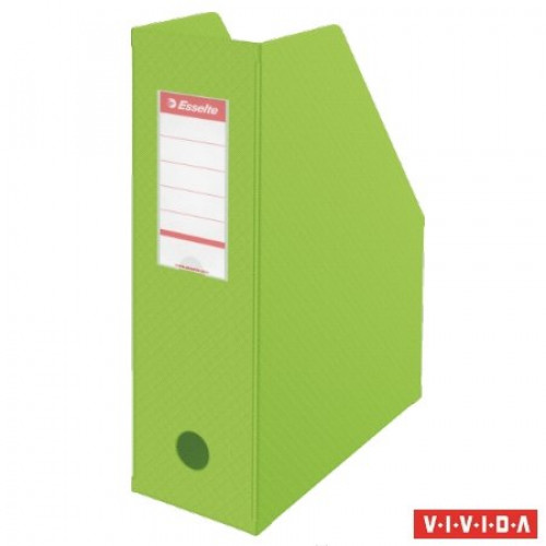 Iratpapucs PVC/karton 100mm lapraszerelt Esselte Vivida zöld