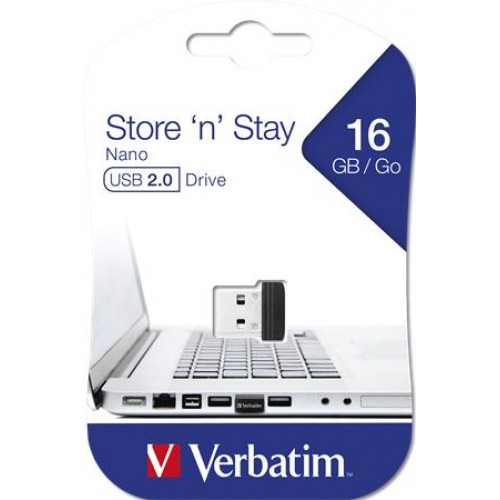 Pendrive 16GB USB 2.0 10/3MB/sec Verbatim Nano