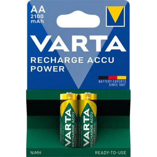 Tölthető elem AA ceruza 2x2100mAh előtöltött Varta Power