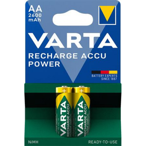 Tölthető elem AA ceruza 2x2600mAh előtöltött Varta Power