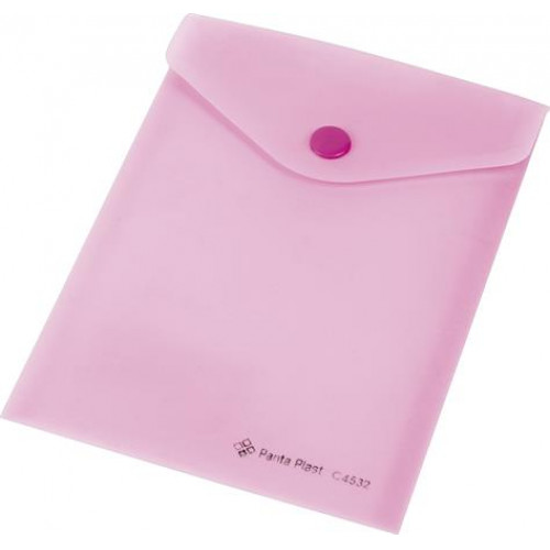 Irattartó tasak A6 PP patentos Panta Plast pasztell rózsaszín