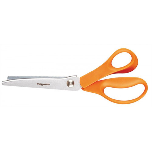 Olló cikkcakk 23cm Fiskars Classic narancssárga