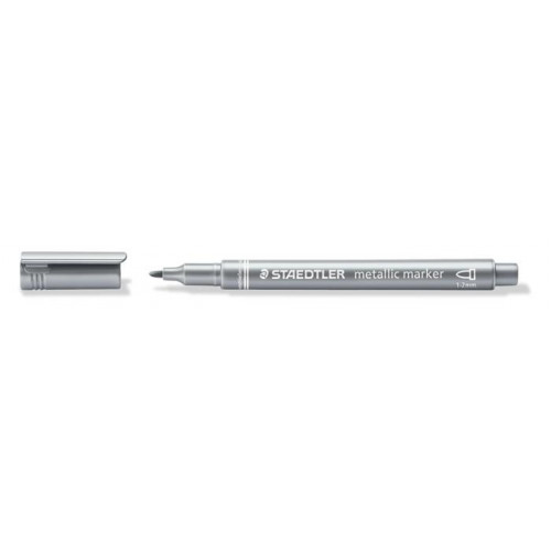 Dekormarker 1-2mm kúpos Staedtler ezüst