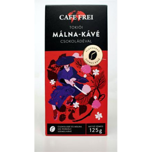 Kávé pörkölt szemes 125g Cafe Frei Tokiói csokoládés-málna